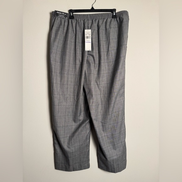 Alfred Dunner Gray Trousers with Elastic Waistband NWT 18P - Picture 8 of 9